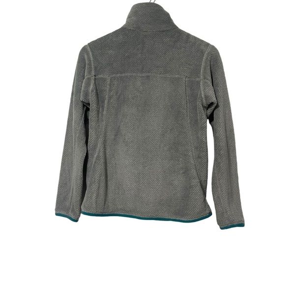 Patagonia Women’s XS Gray Turquoise Retool 1/4 Snap Fleece Pullover Outdoor - Picture 2 of 5